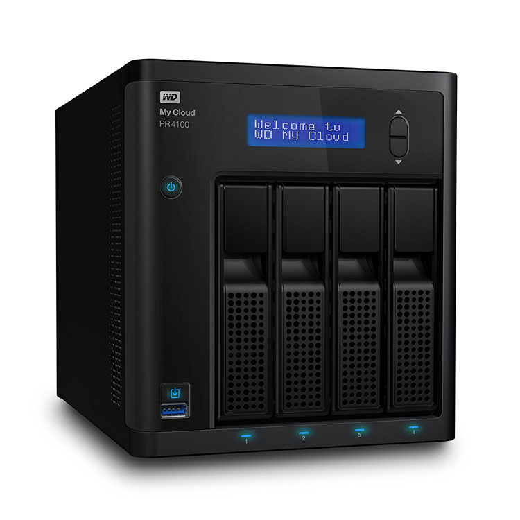 Storage NAS My Cloud Pro Series PR4100 72TB WD - WDBNFA0720KBK-NESN